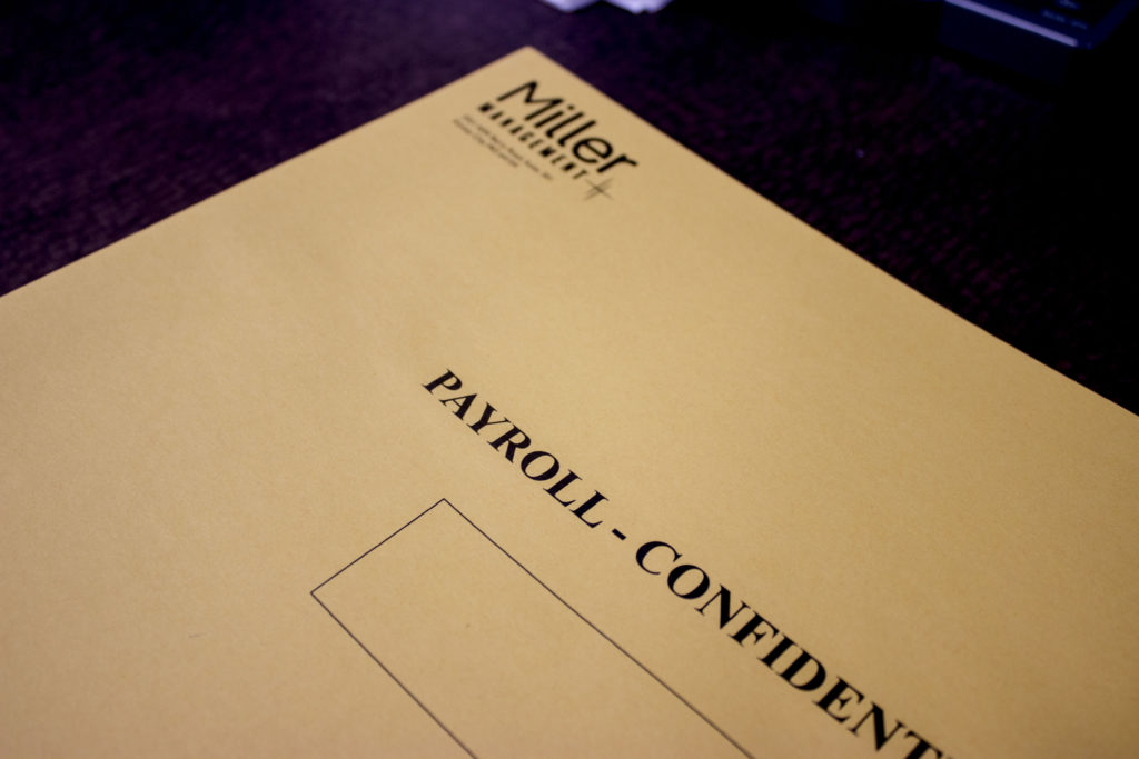 payroll check envelope