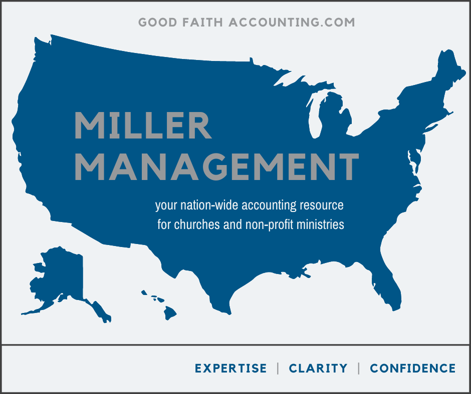 Miller Management: your nation-wide accounting resource for churches and non-profit ministries