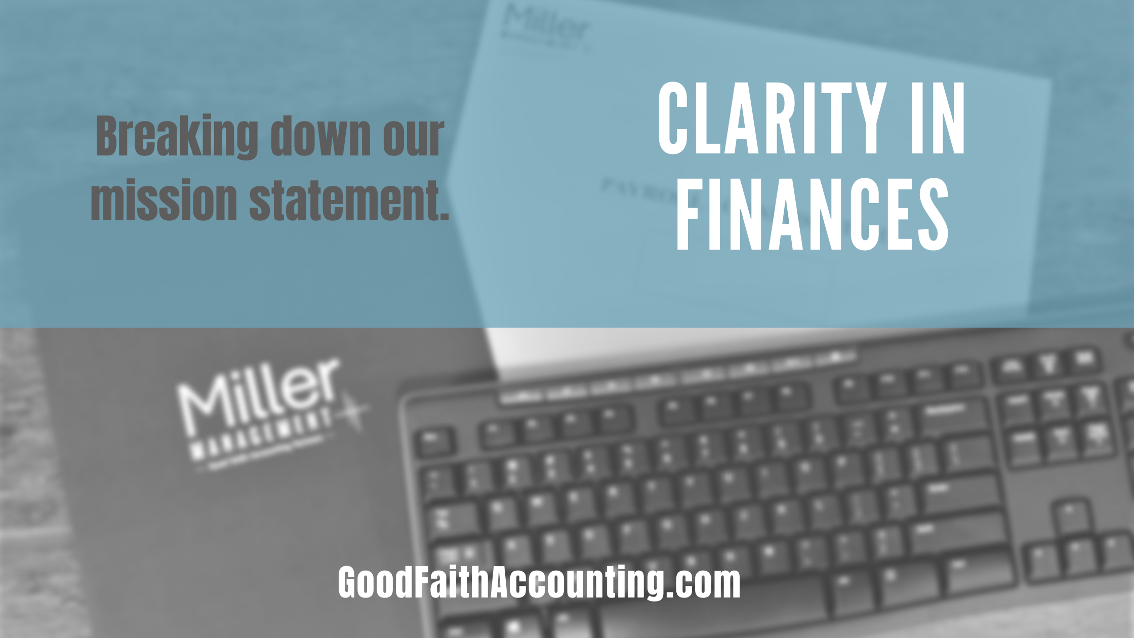 clarity in finances