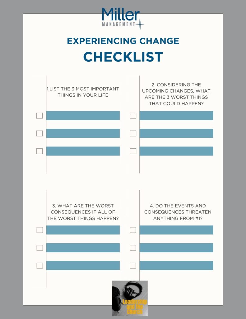 experiencing change checklist